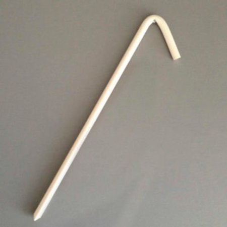 CUTSHAW INDUSTRIES 10" Mini Tarp Hook Stake, Bright White 31210BWH